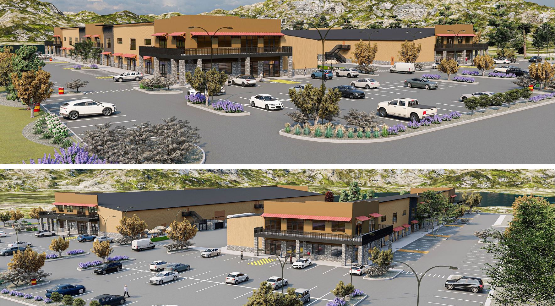 A rendering of Phase 1 of the Wellington Business Center project.